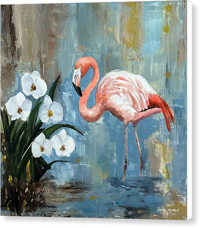 Orchid Oasis by Rachel Michelle on Stretched Canvas