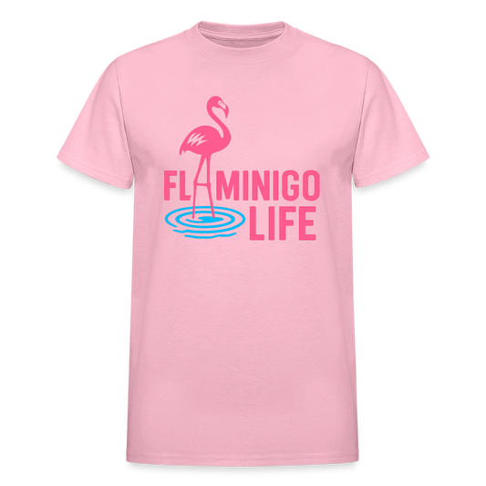 Flamingo Life Ultra Cotton Adult T-Shirt - light pink