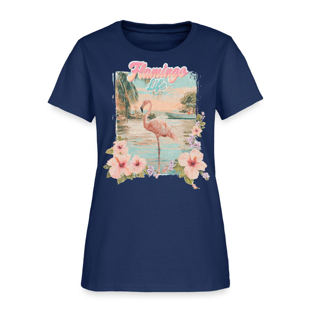 Flamingo Life FL Keys Women's T-Shirt - blue dusk