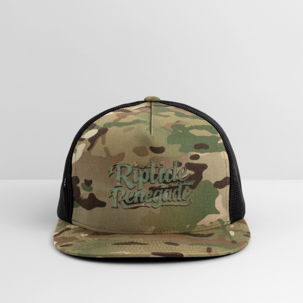 Riptide Renegade Camo Trucker Hat - MultiCam\black