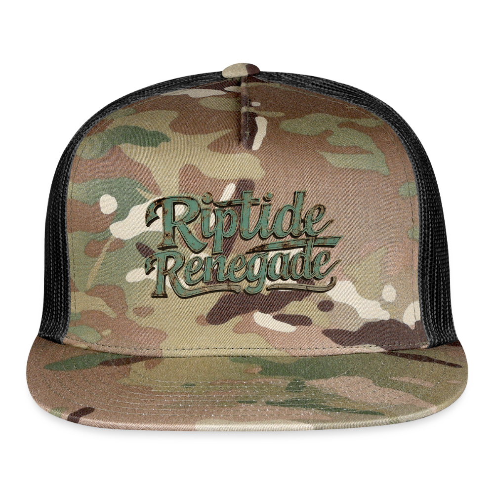 Riptide Renegade Camo Trucker Hat - MultiCam\black