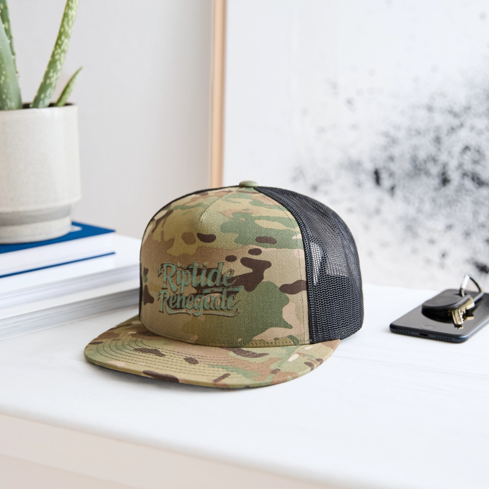 Riptide Renegade Camo Trucker Hat - MultiCam\black