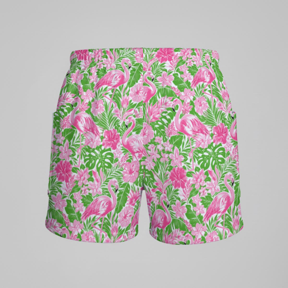 Flamingo Botanical Women’s Sports Dress Set with matching Shorts