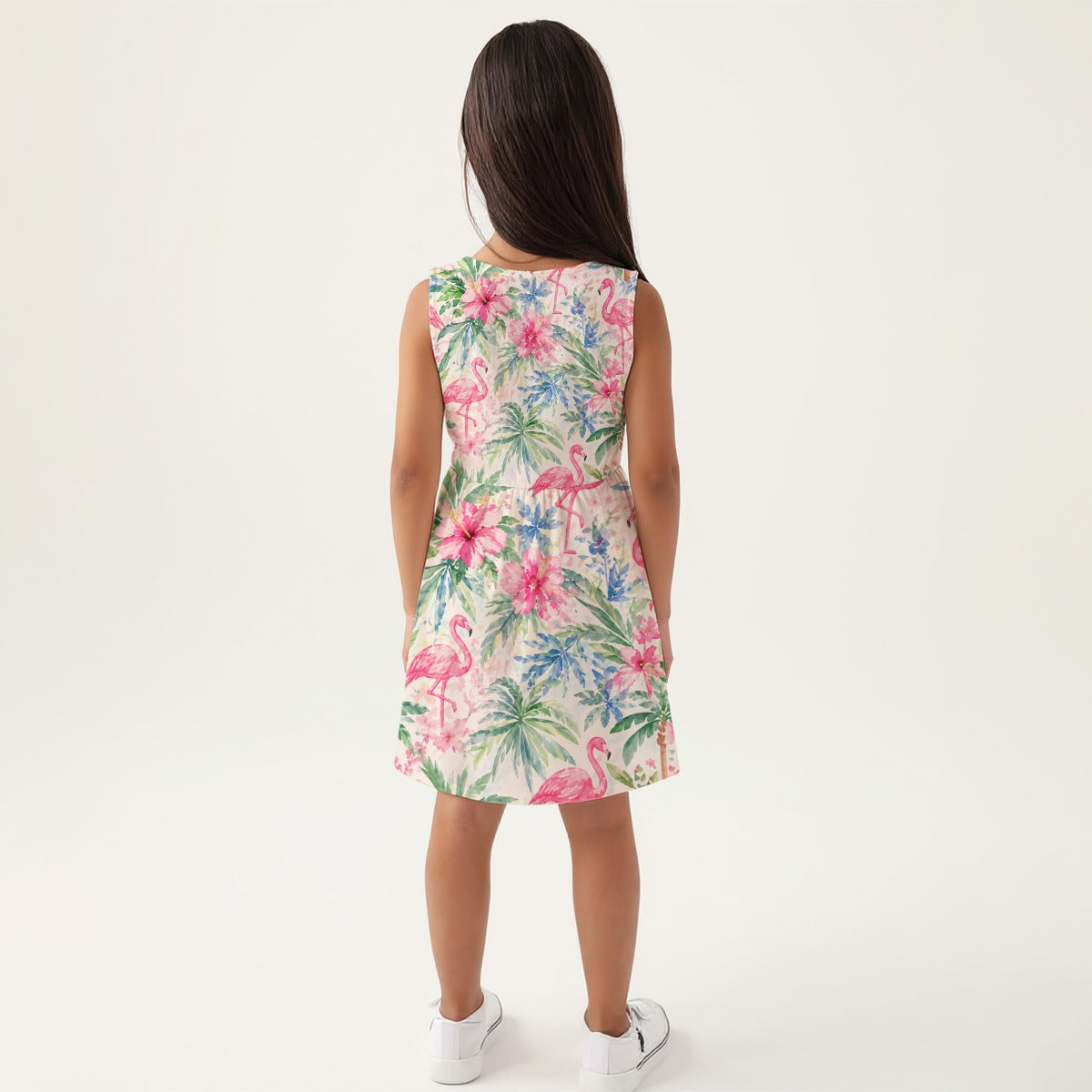 Palm Beach Collection Flamingo Life Sleeveless A-Line Dress