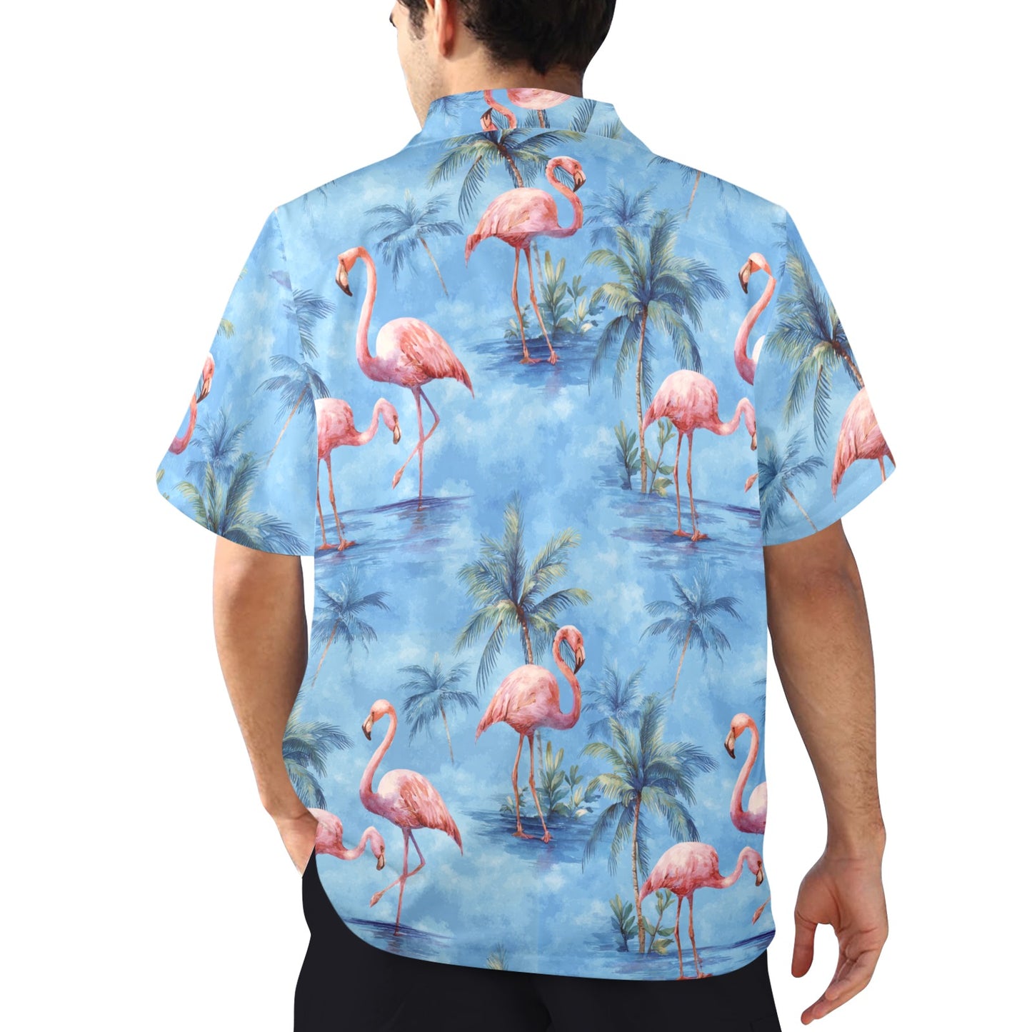 Flamingos on My Shirt - Hawaiian Shirt