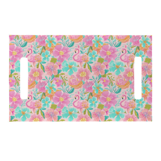 Floral Flamingo Golf Cart Seat Cover