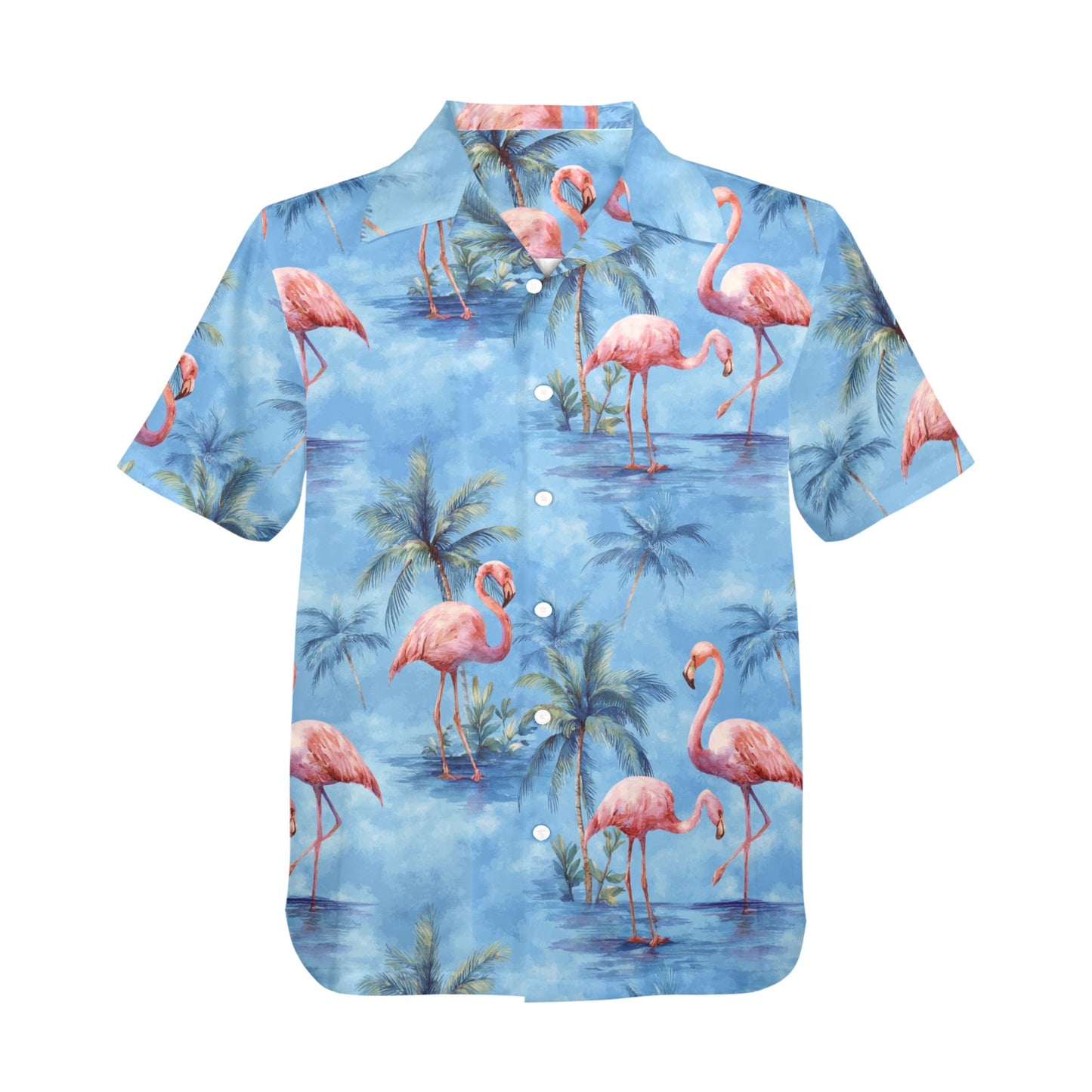 Flamingos on My Shirt - Hawaiian Shirt