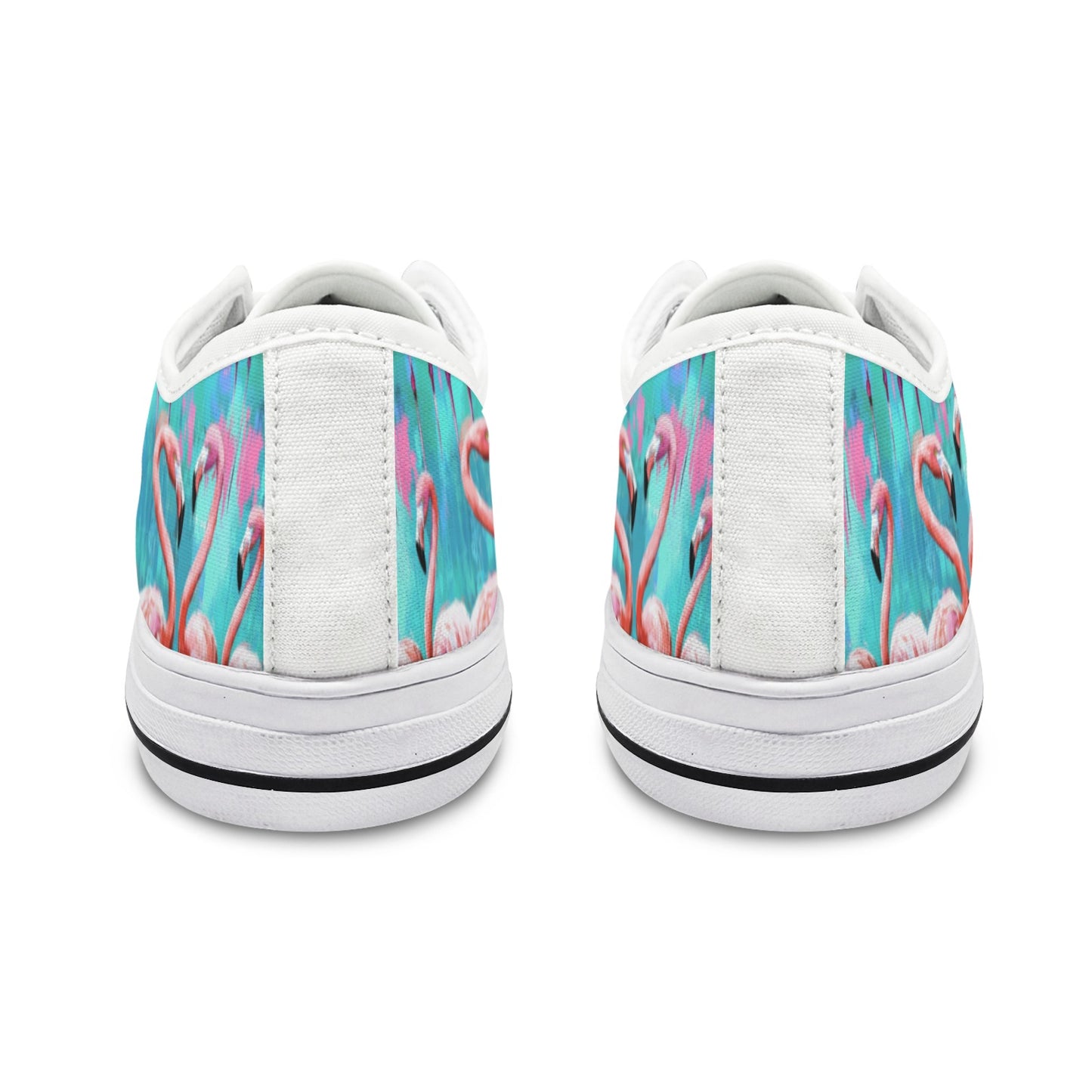 Flamingos in a Row Women's Sneakers