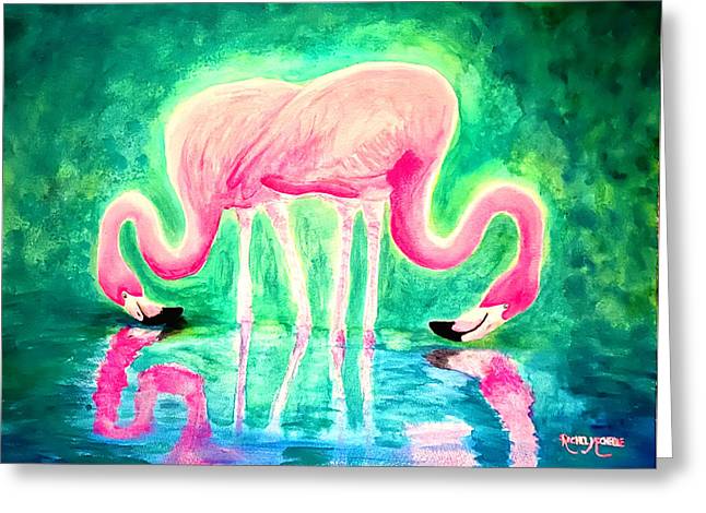 Dueling Reflections - Greeting Card
