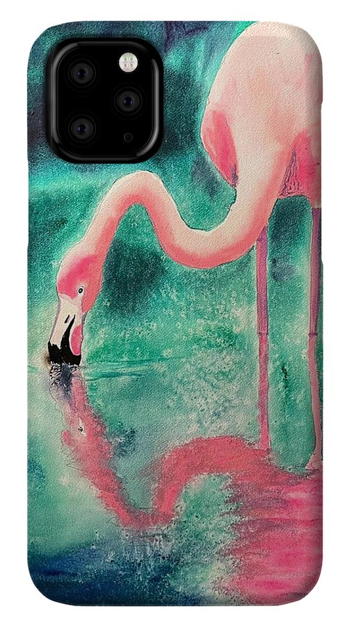 Flamingo Reflection - Phone Cases