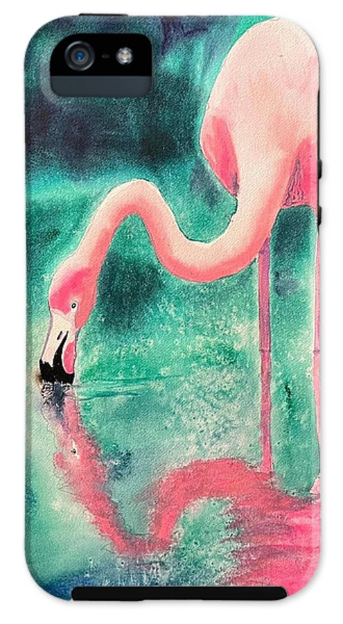 Flamingo Reflection - Phone Cases