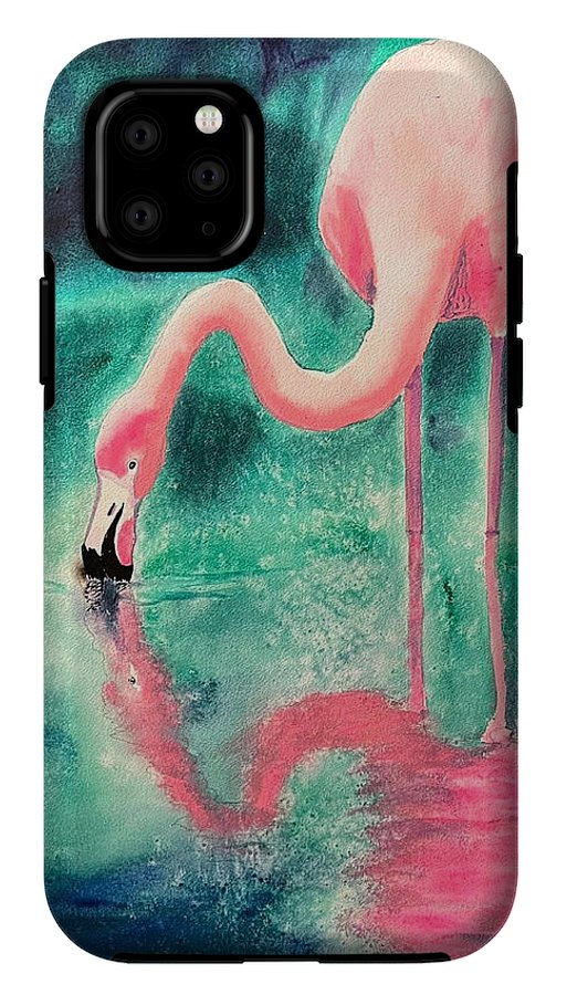 Flamingo Reflection - Phone Cases