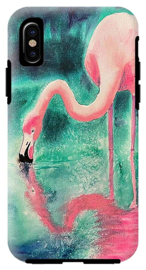 Flamingo Reflection - Phone Cases