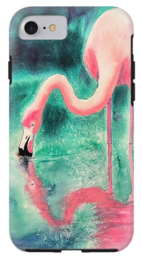 Flamingo Reflection - Phone Cases