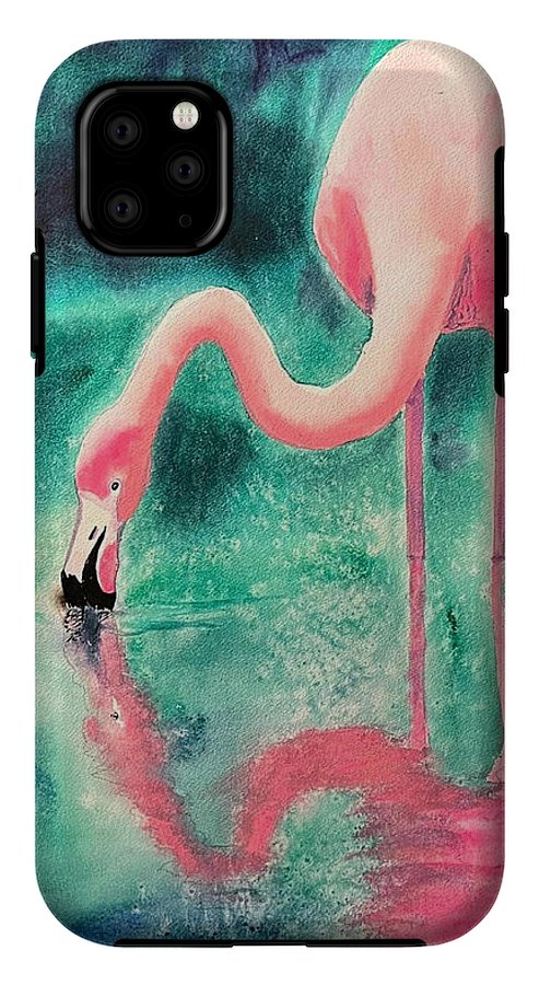 Flamingo Reflection - Phone Cases