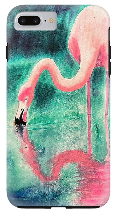 Flamingo Reflection - Phone Cases