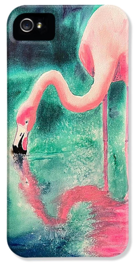 Flamingo Reflection - Phone Cases