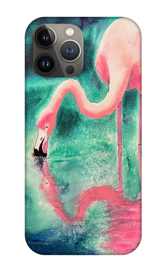 Flamingo Reflection - Phone Cases