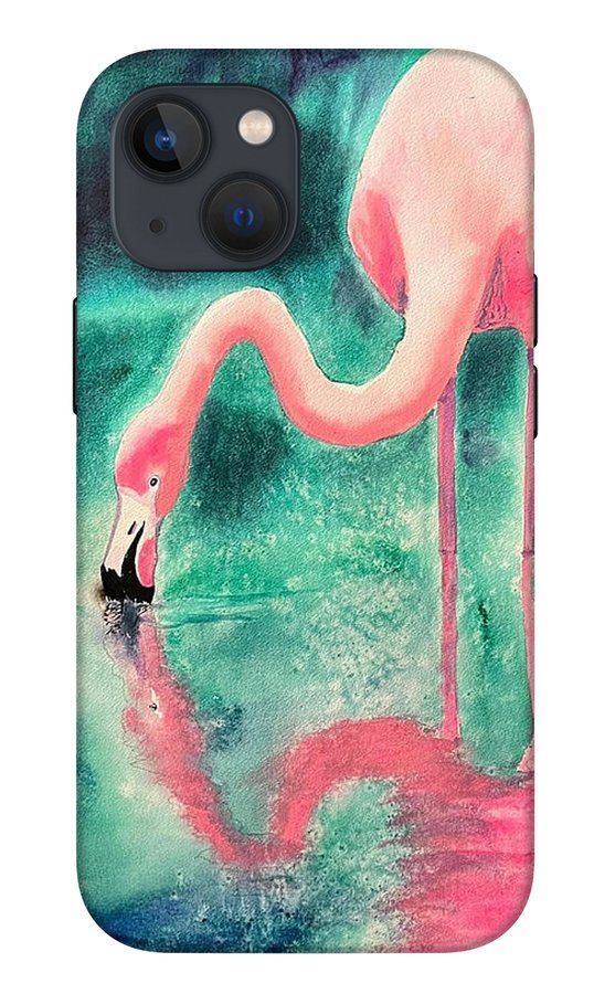 Flamingo Reflection - Phone Cases