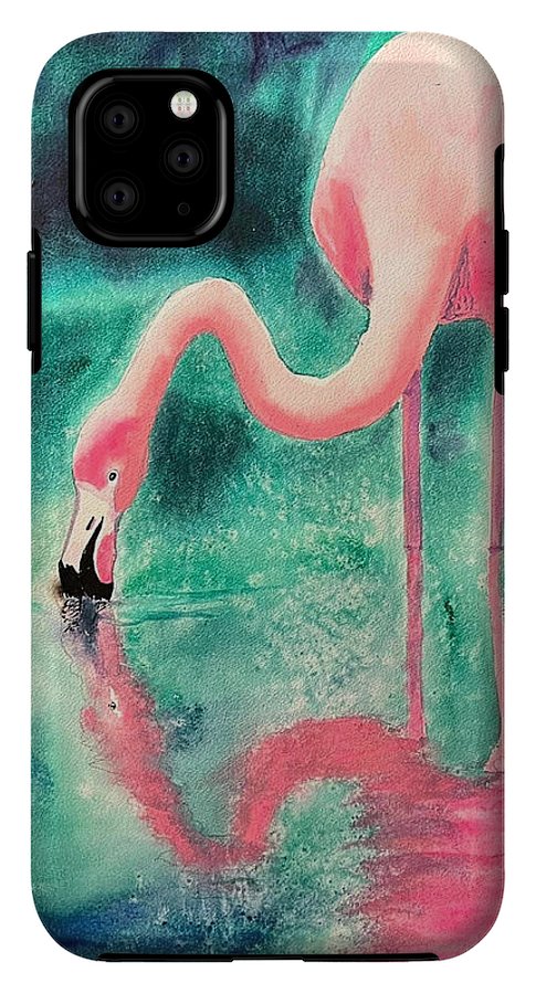 Flamingo Reflection - Phone Cases