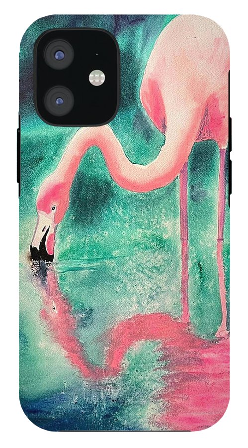Flamingo Reflection - Phone Cases