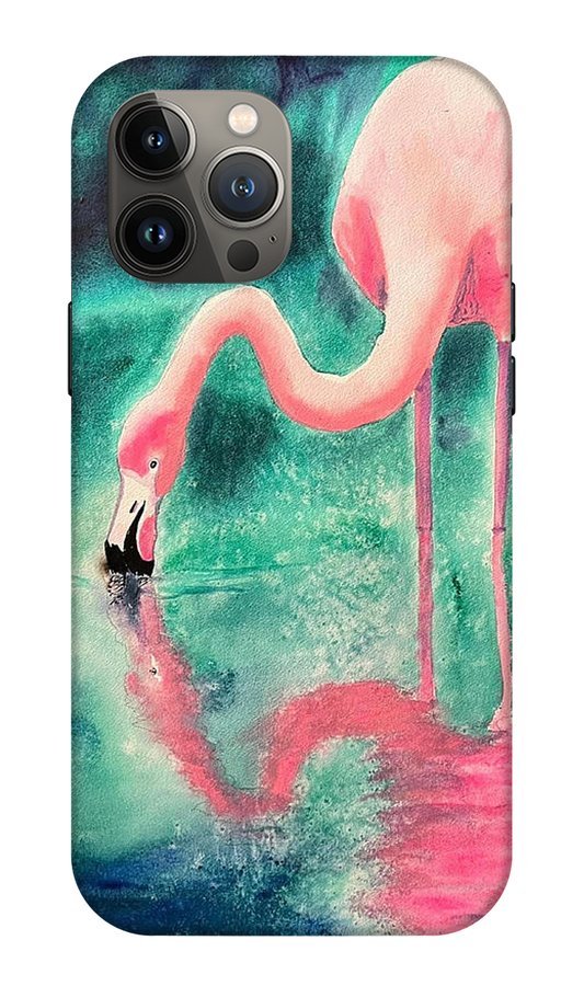 Flamingo Reflection - Phone Cases
