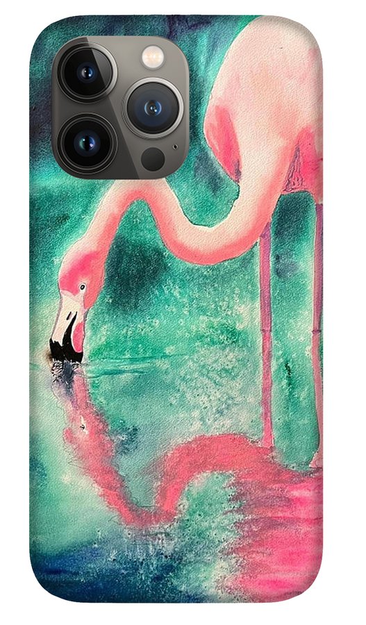 Flamingo Reflection - Phone Cases
