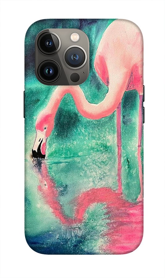 Flamingo Reflection - Phone Cases