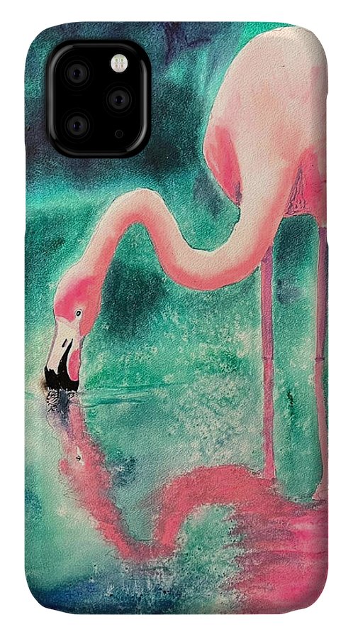 Flamingo Reflection - Phone Cases
