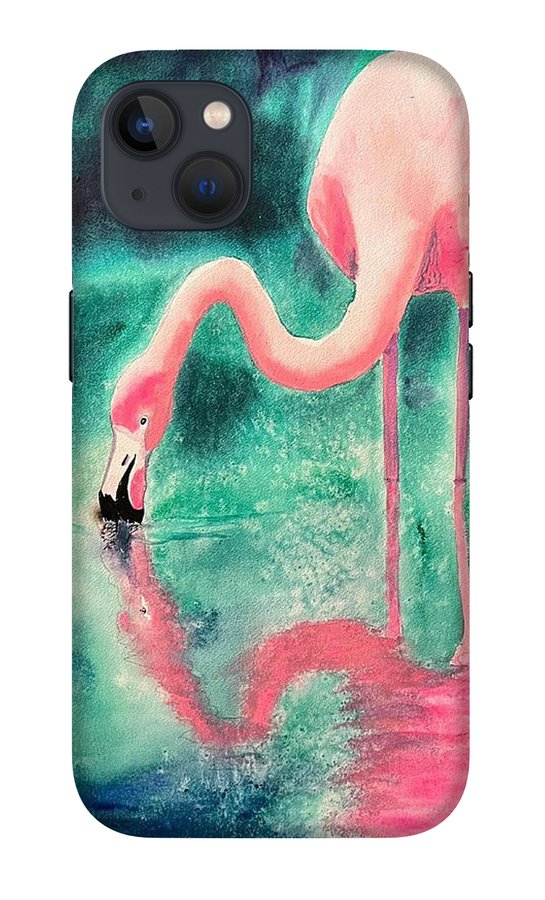 Flamingo Reflection - Phone Cases