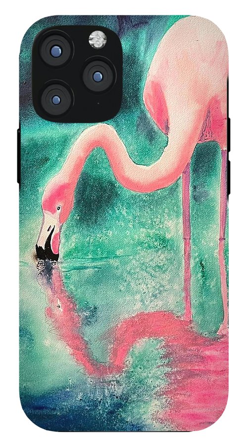 Flamingo Reflection - Phone Cases