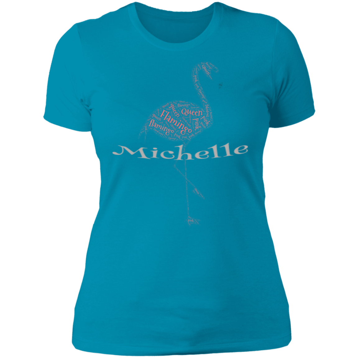 Customize with YOUR NAME - Flamingo T-Shirt - The Flamingo Shop