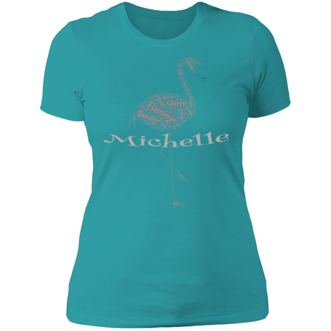 Customize with YOUR NAME - Flamingo T-Shirt - The Flamingo Shop