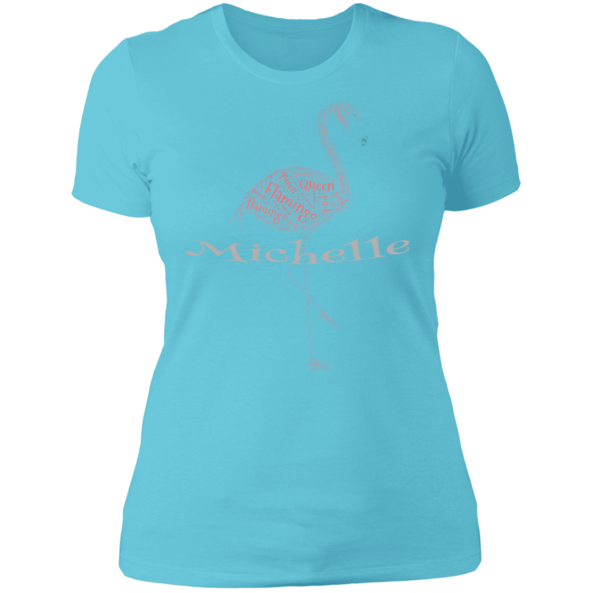 Customize with YOUR NAME - Flamingo T-Shirt - The Flamingo Shop