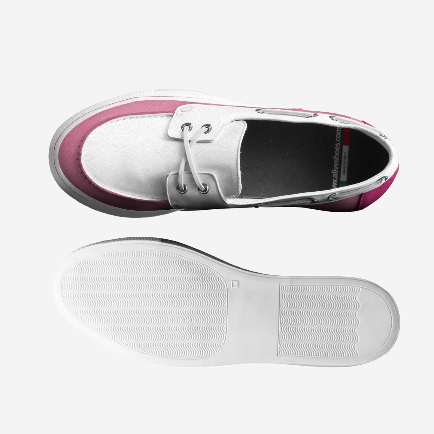 Flamingo Life Italian Leather Boat Sneakers - The Flamingo Shop