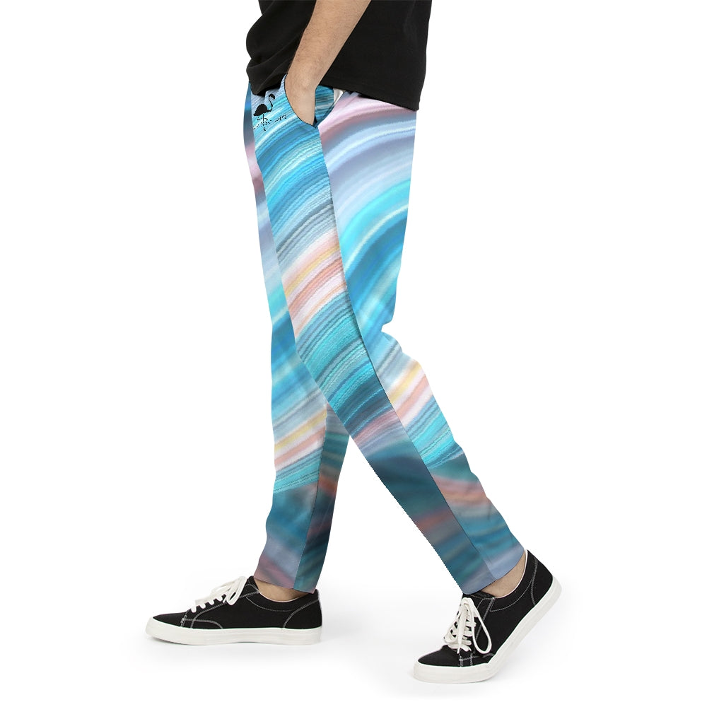 Flamingo Life Rainbow Swirl Men's Joggers - The Flamingo Shop