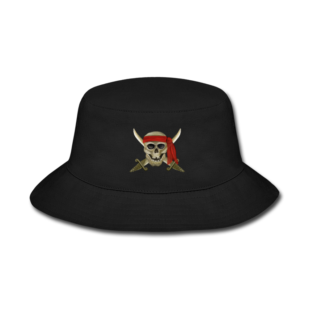 Jolly Roger Bucket Hat - black