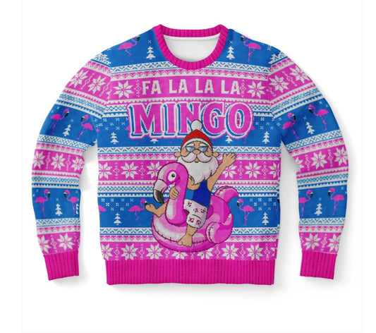 It is Ugly Christmas Sweater time! Order your Fa La La La Mingo Ugly Christmas Sweater NOW!