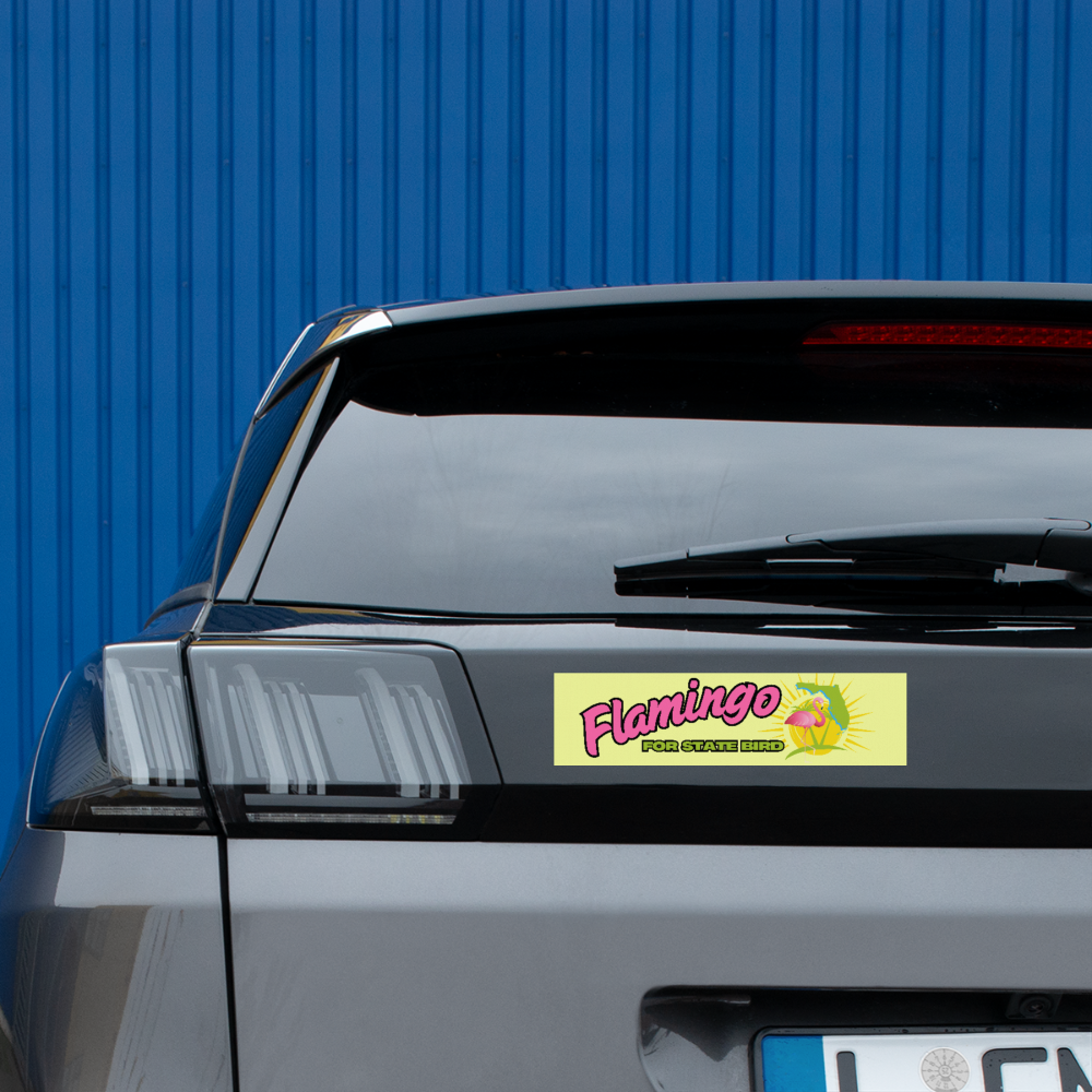 Hunting Belt Be A Flamingo In A Flock Of Pigeons Bumper Sticker - 6.5x4 ...