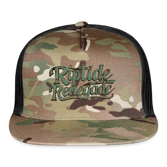 Riptide Renegade Camo Trucker Hat - MultiCam\black