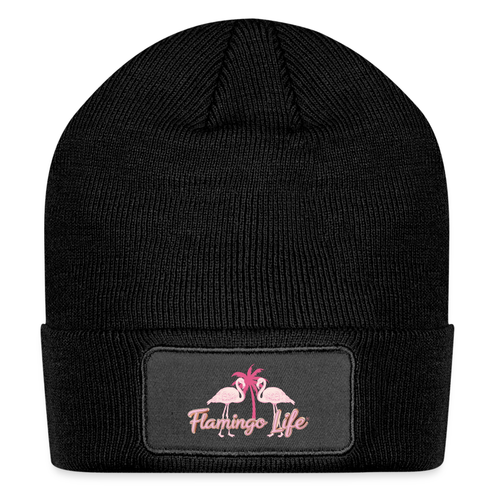 Flamingo Life Patch Beanie - black
