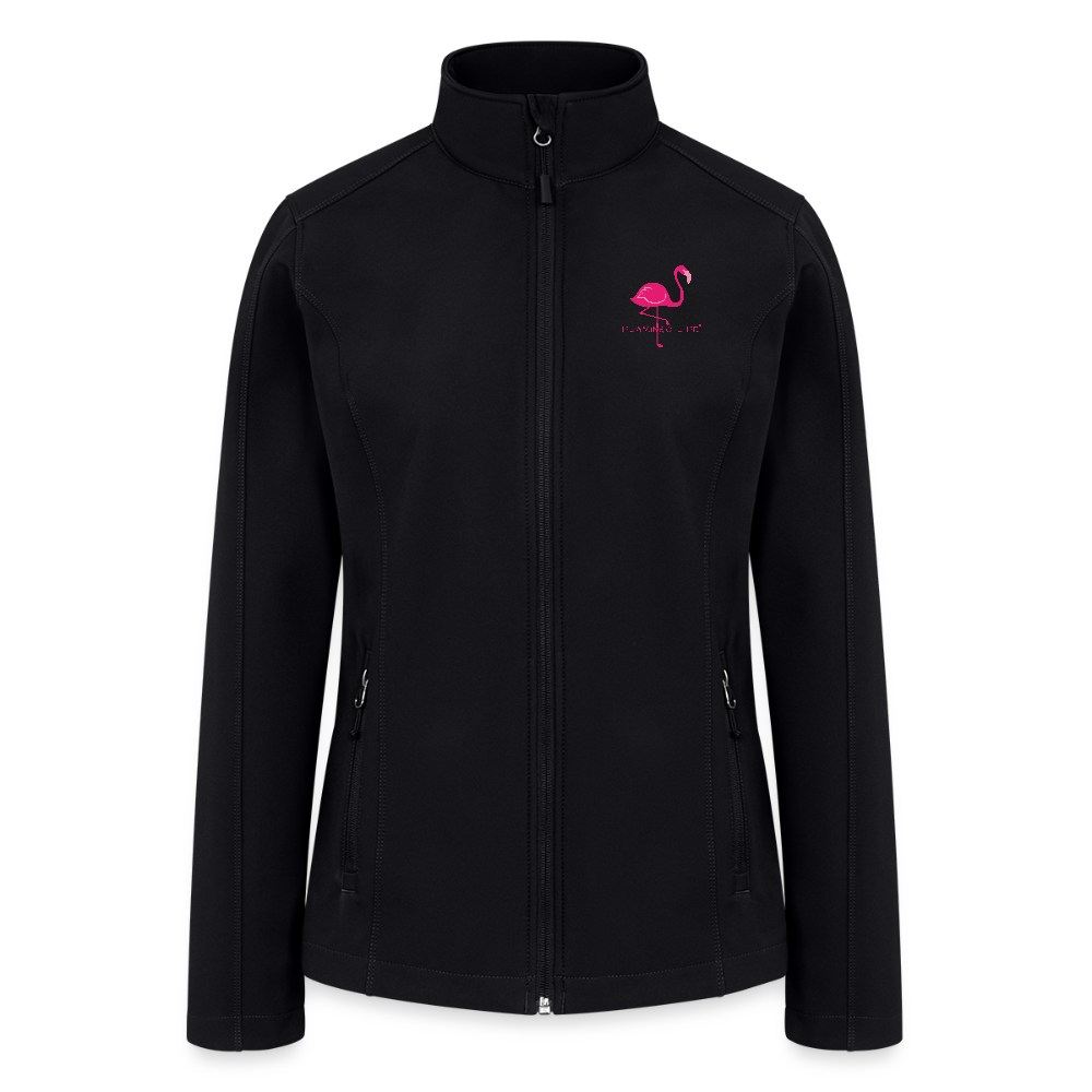 Flamingo Life Women’s Soft Shell Jacket - black