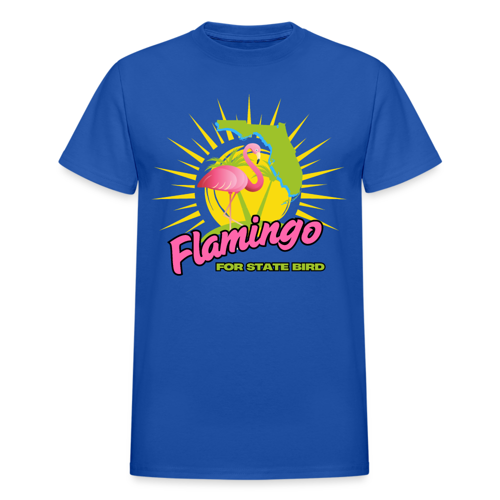 Flamingo for Florida State Bird Adult Unisex T-Shirt - royal blue
