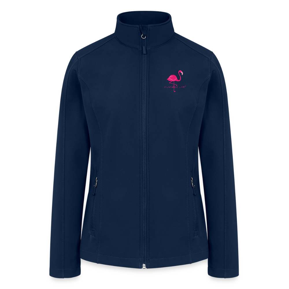 Flamingo Life Women’s Soft Shell Jacket - navy