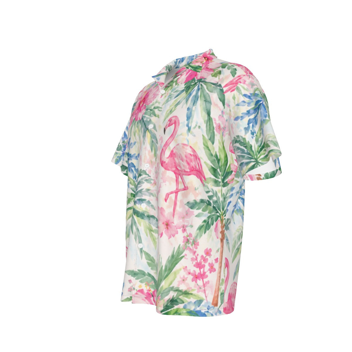 Palm Beach Collection Flamingo Life Men's Hawaiian Shirt