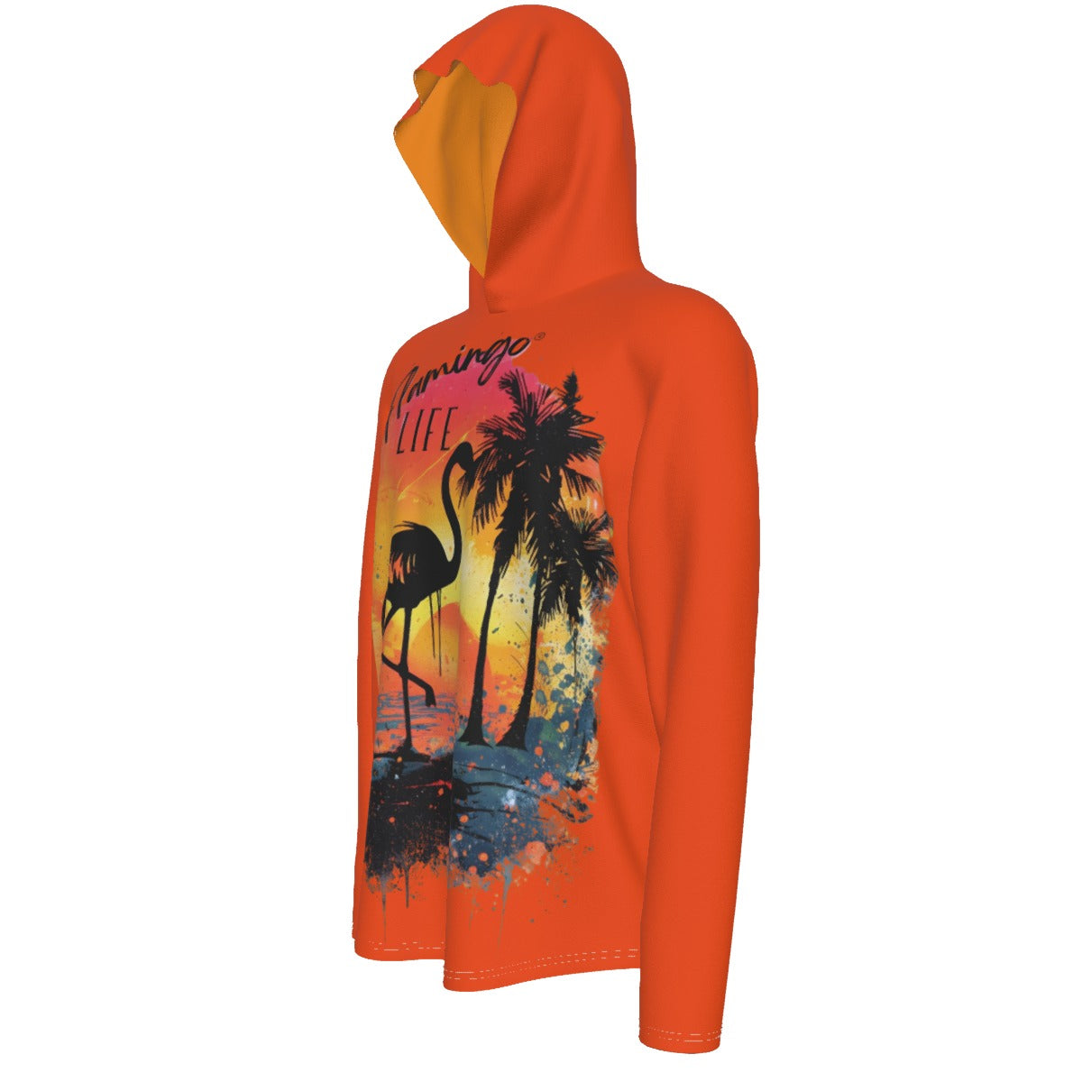Flamingo Life® Men's Sunscreen  Sports Hoodie With Thumb Holes