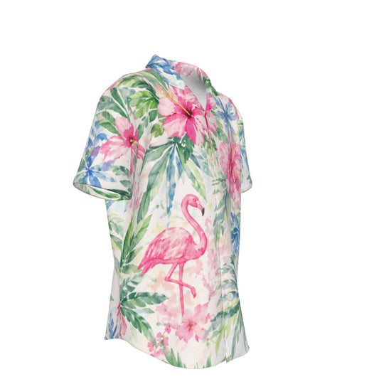 Palm Beach Collection Flamingo Life Kid's Hawaiian Vacation Shirt