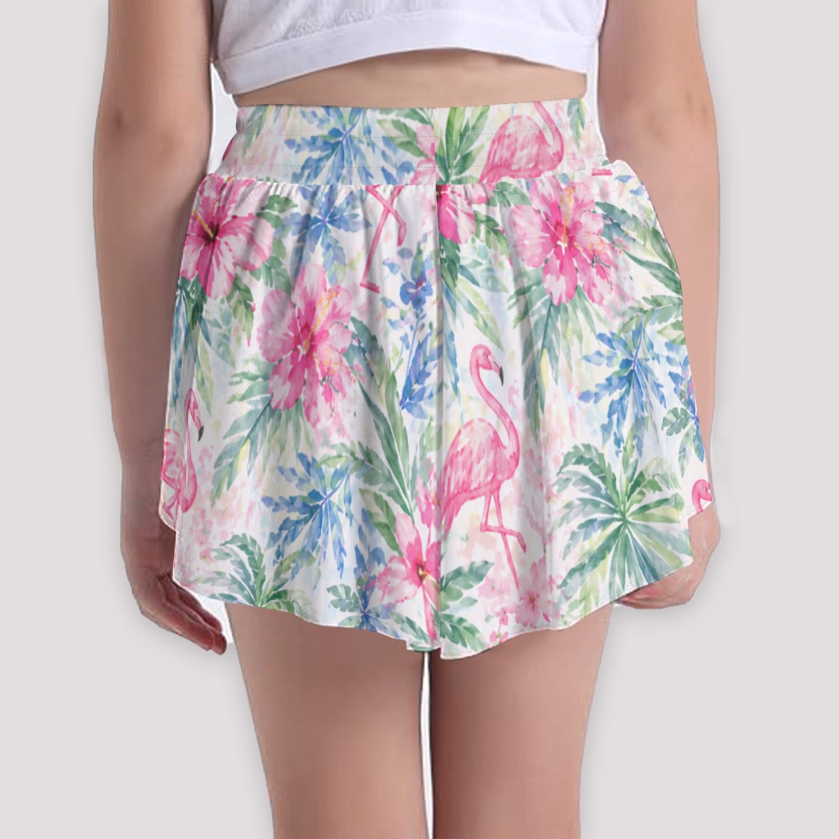 Palm Beach Collection Flamingo Life Girls' Sports Culottes