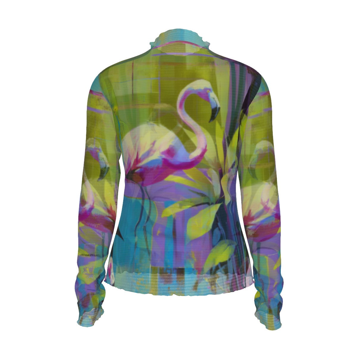 Electric Paradise Flamingo Life Women's Mesh T-shirt