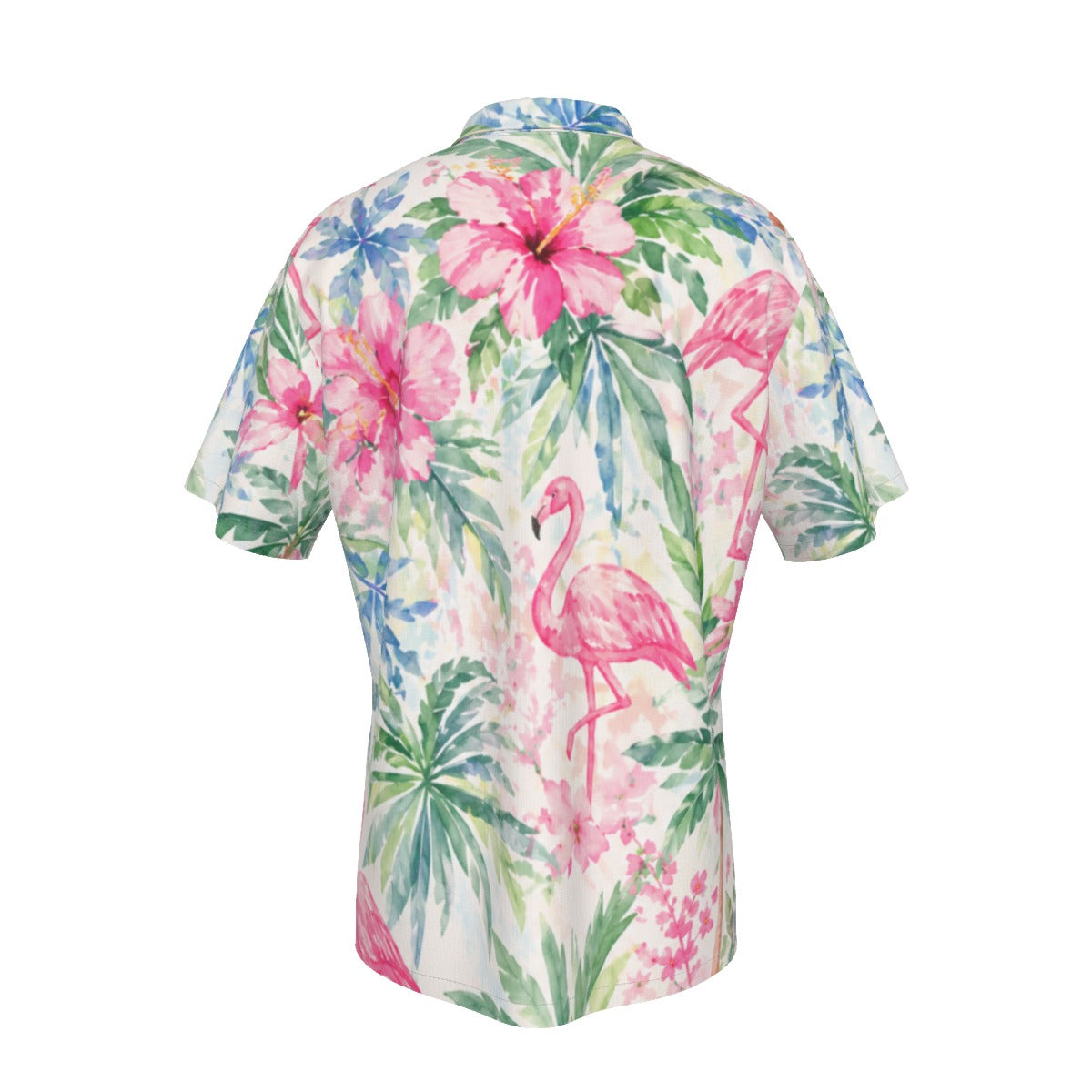 Palm Beach Collection Flamingo Life Men's Hawaiian Shirt